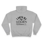 Golden Retriever Hoodie - "I Love My Golden Retriever" Champion Pullover, Cozy Dog Lover Gift - Image 2