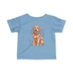 Infant Tee — Cute Golden Retriever Puppy with Hearts Baby Shirt - Image 7