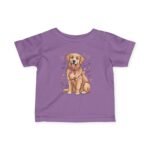Infant Tee — Cute Golden Retriever Puppy with Hearts Baby Shirt - Image 10