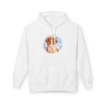 Golden Retriever Floral Portrait Hoodie — Cute Dog Lover Pullover