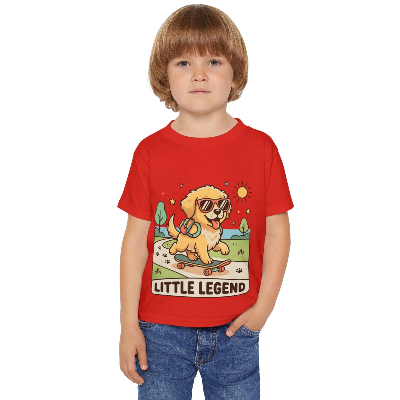 16972658530916812095_2048-1.jpeg Toddler T‑Shirt — "Little Legend" Skateboarding Puppy Graphic - Image 1