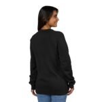 Minimal Black Raglan Sweatshirt — Classic Sponge Fleece Crew - Image 4