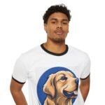 Golden Retriever Ringer T-Shirt — Retro Dog Portrait Tee for Pet Lovers - Image 4