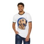 Golden Retriever Ringer T-Shirt — Retro Dog Portrait Tee for Pet Lovers - Image 3