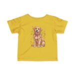 Infant Tee — Cute Golden Retriever Puppy with Hearts Baby Shirt - Image 4