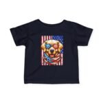 Infant T-Shirt — Patriotic Golden Retriever Puppy with American Flag Sunglasses - Image 13