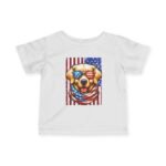 Infant T-Shirt — Patriotic Golden Retriever Puppy with American Flag Sunglasses - Image 9