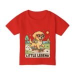 Toddler T‑Shirt — "Little Legend" Skateboarding Puppy Graphic - Image 2